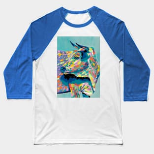 Colorful ox Baseball T-Shirt